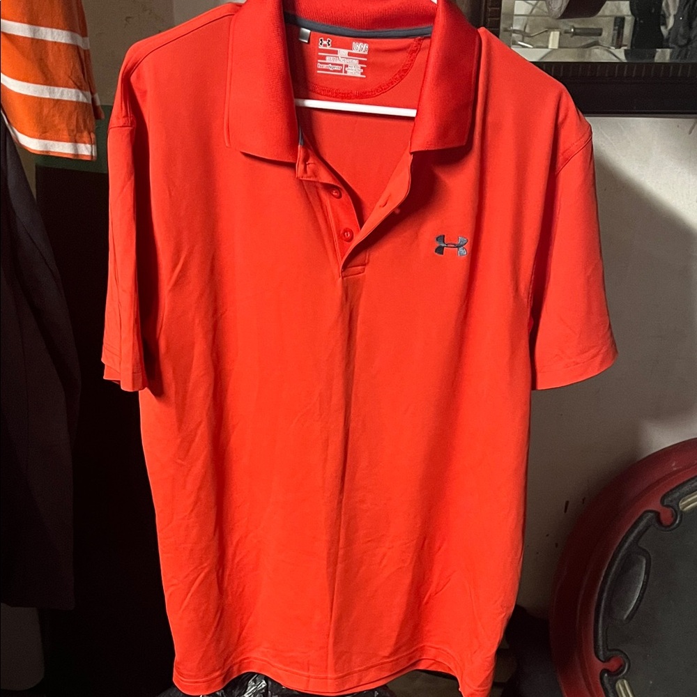 Under Armour Men's Vibrant Red Polo